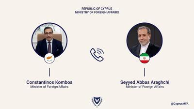 تماس تلفنی وزیر خارجه قبرس با عراقچی
