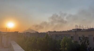 حملات موشکی اسرائیل در جنوب تهران دقایقی قبل/فیلم