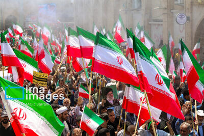 راهپیمایی مردم یزد علیه رژیم صهیونسیتی