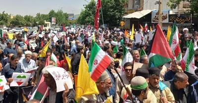 راهپیمایی ضدصهیونیستی مردم همدان پس از نماز جمعه+فیلم