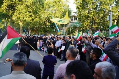 فریاد خشم دانشگاهیان گرگان علیه اقدامات صهیونیست‌ها