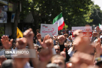 راهپیمایی نمازگزاران قزوین در محکومیت جنایت رژیم صهیونیستی