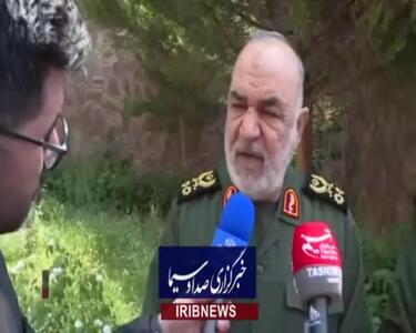 آخرین مصاحبه سردار سلامی که مربوط به روز گذشته است