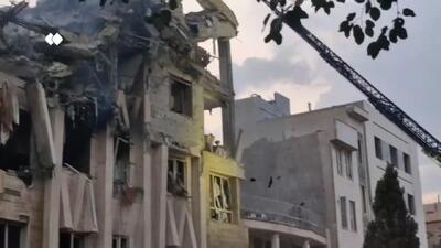 تصاویر وضعیت ساختمان‌هایی در نارمک و فرحزاد پس از حمله اسرائیل