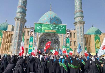 تجمع مردم قم در جمکران به خونخواهی