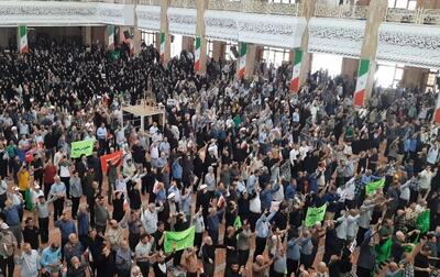 نمازگزاران گرگانی بعد از نماز جمعه تجمع کردند