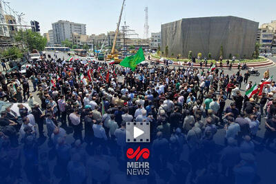 تجمع دانشجویی مردمی در پی محکومیت حمله تجاوزکارانه رژیم صهیونیستی