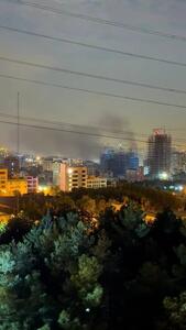 ویدیویی از حمله به مناطق مسکونی در شهرک شهید محلاتی تهران