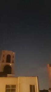 فیلم فعالیت پدافند ایران در آسمان تهران