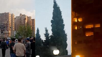 تصویر خانه شهید تهرانچی پس از حمله اسرائیل