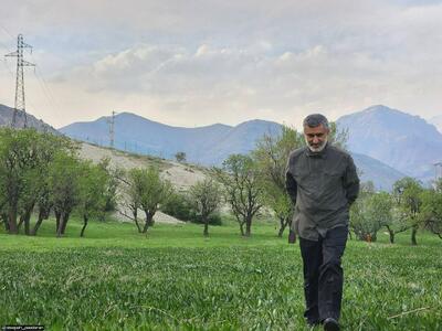 عکسی که سردار حاجی زاده برای بعد از شهادت گرفته بود