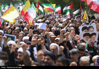 راهپیمایی گسترده سمنانی‌ها در محکومیت جنایات رژیم صهیونی - تسنیم