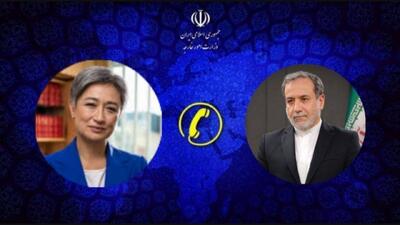 گفت‌وگوی تلفنی وزرای امور خارجه جمهوری اسلامی ایران و استرالیا
