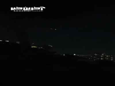 آسمان تهران لحظاتی پیش؛ مقابله موفقیت آمیز پدافند با اهداف متخاصم