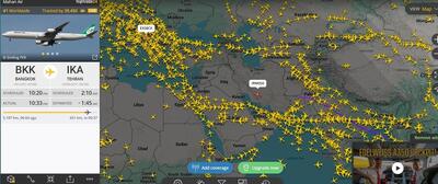 یک صحنه عجیب در آسمان ایران: هواپیمای ماهان اینجا چه می کند؟ واقعاً دارد از تایلند برمی گردد؟! / هزاران نفر در سراسر جهان در حال تعقیب مسیر این هواپیما هستند(عکس)