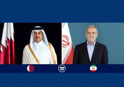پزشکیان: تحمیل خواسته با ابراز فشار و تجاوز، راهبرد شکست خورده آمریکا در قبال ما است/ شیخ تمیم: قطر در کنار برادران ایرانی خود می‌ایستد