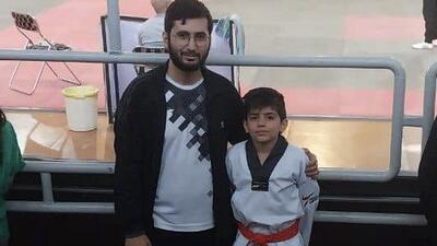 آخرین یادگاری کودک شهید برای مربی تکواندویش
