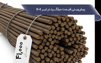 پیش بینی قیمت میلگرد در تیر 1404