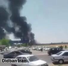 هم اکنون/ انفجار شدید در ماشین سازی اشترینان لرستان+فیلم