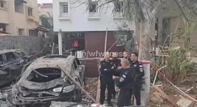 فیلم آوار برداری ها در اسرائیل در نتیجه حملات بامداد گذشته ایران