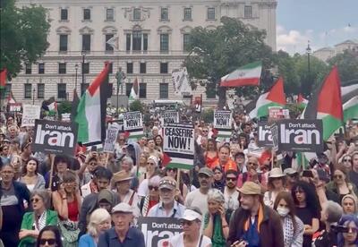 فریاد «اسرائیل تروریست است» در لندن طنین‌انداز شد - شهروند آنلاین