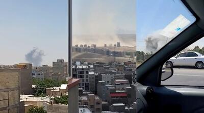 تصاویر حمله هوایی تازه اسرائیل به تبریز