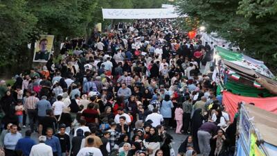 خروش مردم بام ایران علیه اسرائیل در حماسه بزرگ غدیر+فیلم