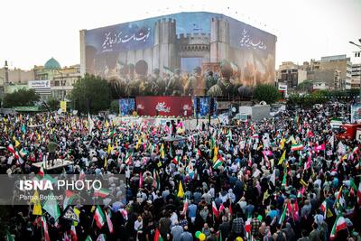 عکس/ تجمع بزرگ مردمی «ایران؛ ذوالفقار علی» در تهران