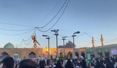 تصاویری دیگر از انفجار در حوالی فرودگاه شهید هاشمی نژاد مشهد (فیلم)