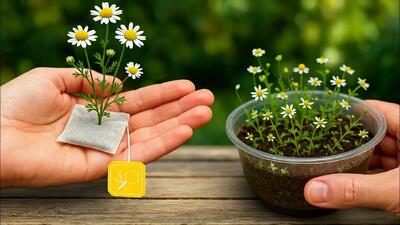 با یه چای کیسه ای بابونه بکار!
