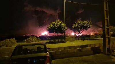 تصاویری از آتش سوزی شهران در غرب تهران