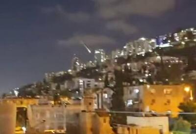 فیلم/ نمایی چشم نواز از لحظه اصابت موشک در حیفای اشغالی