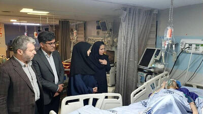 عیادت معاون رئیس‌ جمهوری از حادثه‌ دیدگان حملات رژیم صهیونیستی