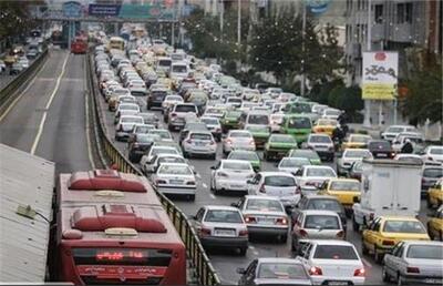 ترافیک نفس گیر در اتوبان های شرق تهران
