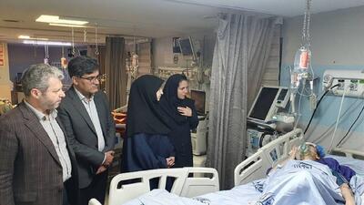عیادت معاون رئیس‌جمهوری از حادثه‌دیدگان حملات رژیم صهیونیستی