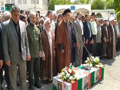 تشییع پیکر شهید مدافع وطن در شهرستان میانه