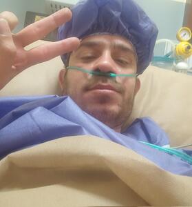عکس/ تصویری از حسینی، خبرنگار جانباز صداوسیما بر اثر حمله اسرائیل