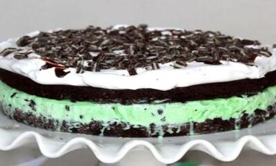 طرز تهیه کیک طالبی بستنی
