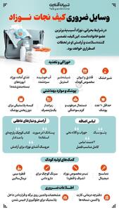 اینفوگرافی/ وسایل ضروری کیف نجات نوزاد | اقتصاد24