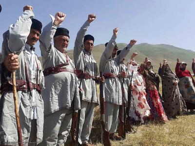 تصاویر؛ اعلام آمادگی عشایر غیور برای دفاع از وطن