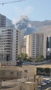 چند انفجار در ارتفاعات غرب تهران/فیلم