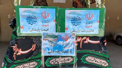 تشییع کودکان شهید به همراه پدر در تفرش/ جنایت رژیم کودک‌کش پاسخی کوبنده دارد