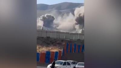 لحظه انفجارهای پیاپی تهران از فاصله بسیار نزدیک