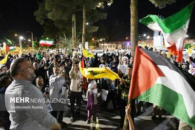 اجتماع بیرجندی‌ها در حمایت از «عملیات وعده صادق ۳»