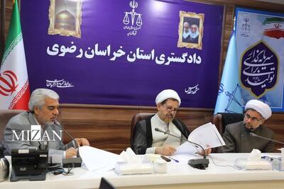 یک پرونده اقتصادی- اجتماعی با حضور رئیس کل دادگستری خراسان رضوی بررسی شد
