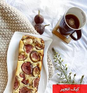 طرز تهیه کیک انجیر سیاه تازه خوشمزه با ماست مرحله به مرحله