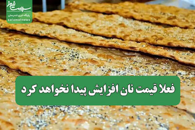 فعلا قیمت نان افزایش پیدا نخواهد کرد