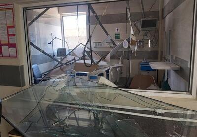 تصاویر هولناک از حمله اسرائیل به بیمارستان فارابی کرمانشاه