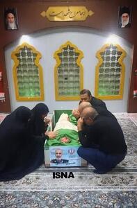 عکس: پیکر سردار شهید سلامی در معراج الشهدا