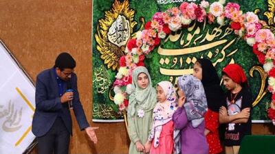 برگزاری جشن باشکوه دخترانه در گلزار شهدای لارستان همزمان با عید سعید غدیر خم + عکس